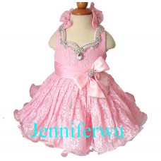 Infant/toddler/baby/children/kids Girl's glitz Pageant evening/prom Dress/clothing  EB1211A